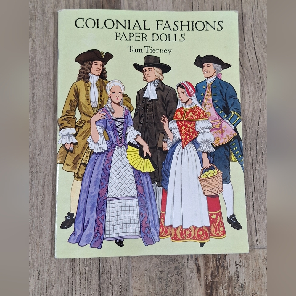 Colonial Fashion Paper Dolls 1995